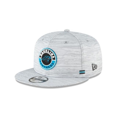 Grey Carolina Panthers Hat - New Era NFL Official NFL Fall Sideline 9FIFTY Snapback Caps USA9186730